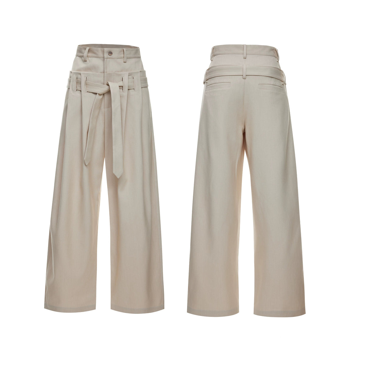 Wide-Leg Pleated Kendo Trousers
