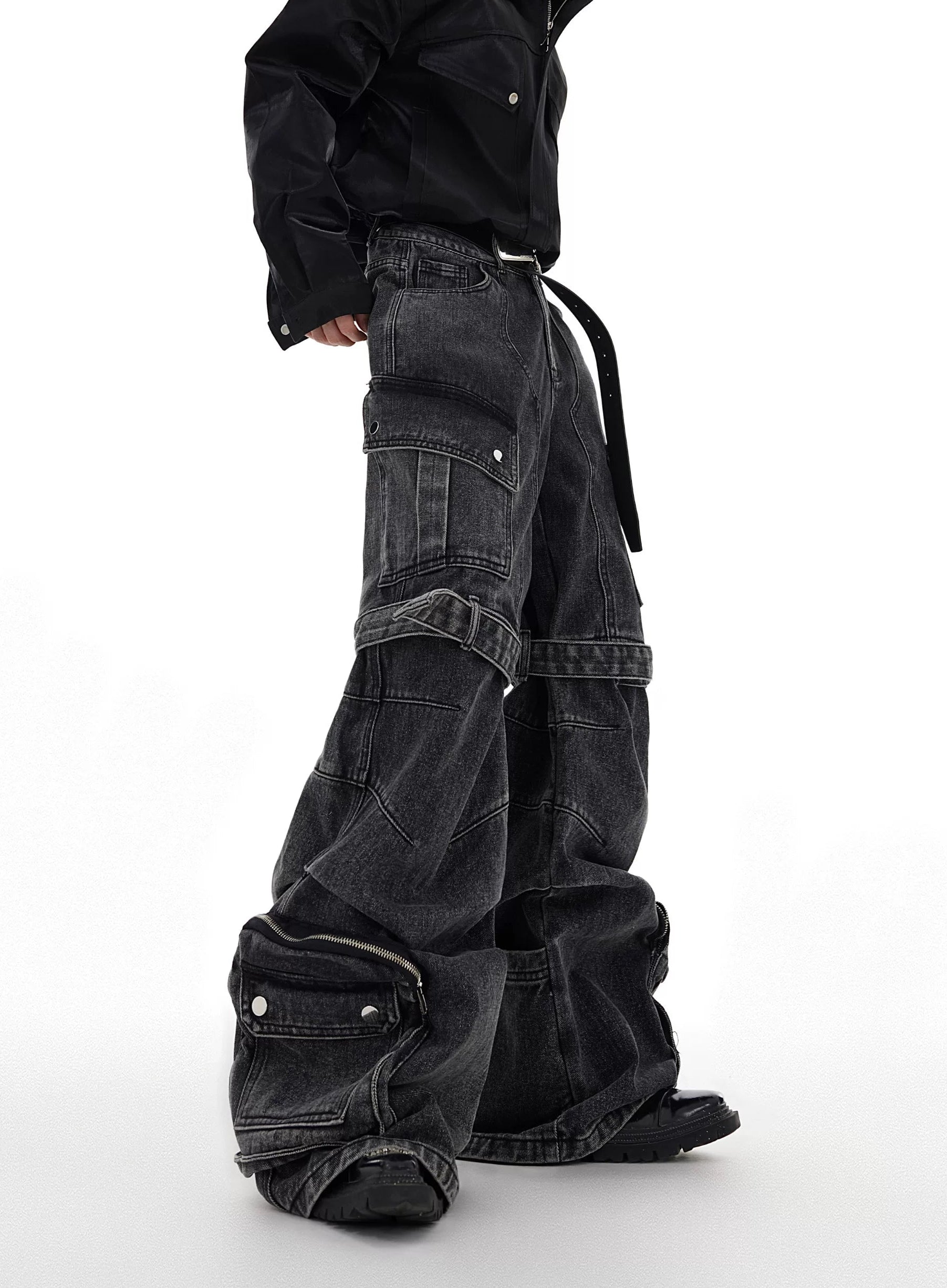 【26s Feb.】Deconstructed Cargo Wide-Leg Denim