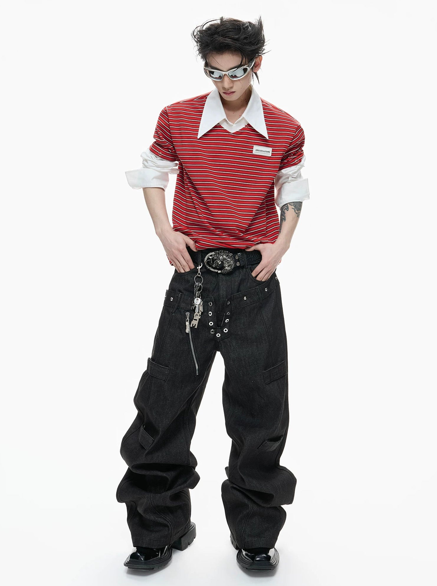【26s Apr.】Raw Selvedge Double Waist Straight Denim Pants