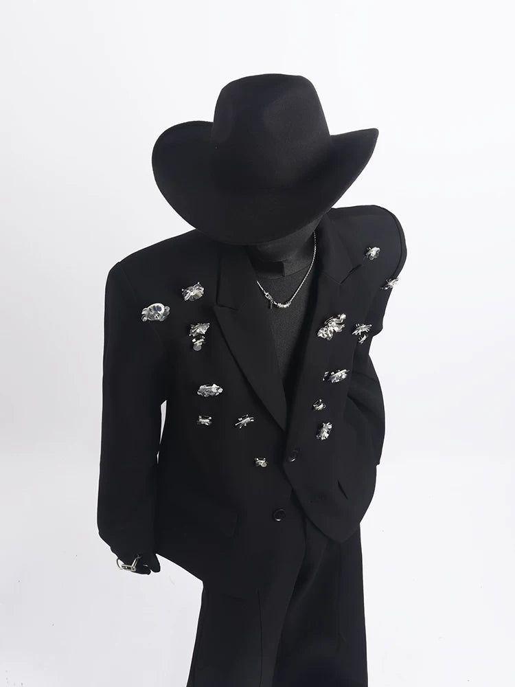 【26s May.】Rose Detail Oversized Tailored Blazer