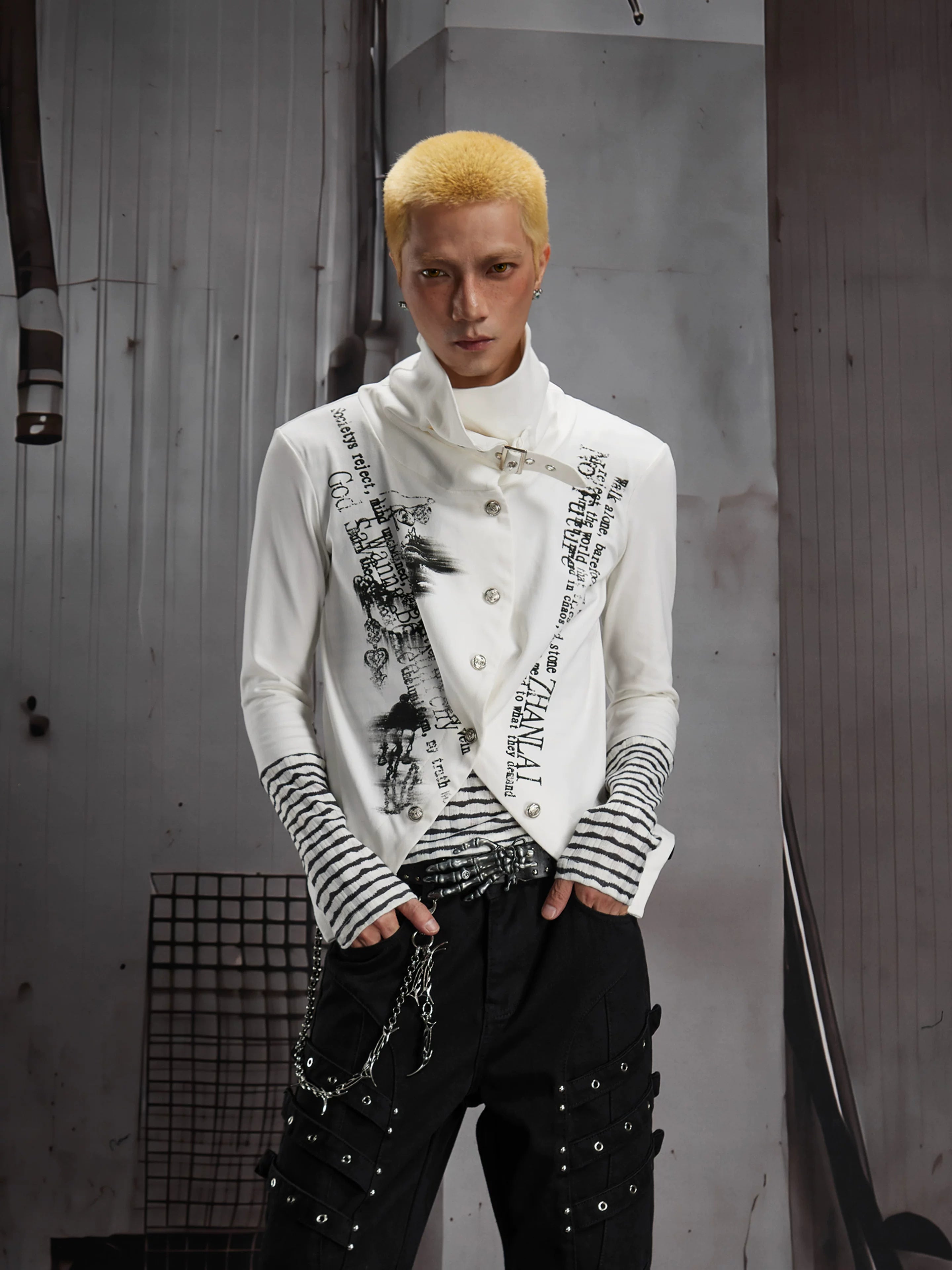 Y2K Contrast Layered Long Sleeve Tee