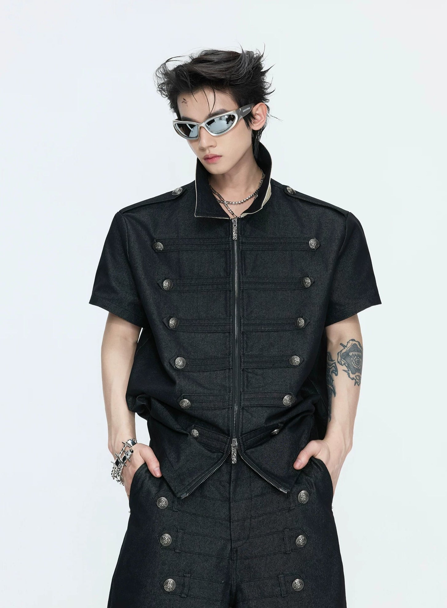 【26s Apr.】Napoleonic Double-Breasted Tee & Cross Pants