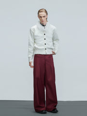 【25s Nov.】Fine Glitter Textured Cable Knit Sweater