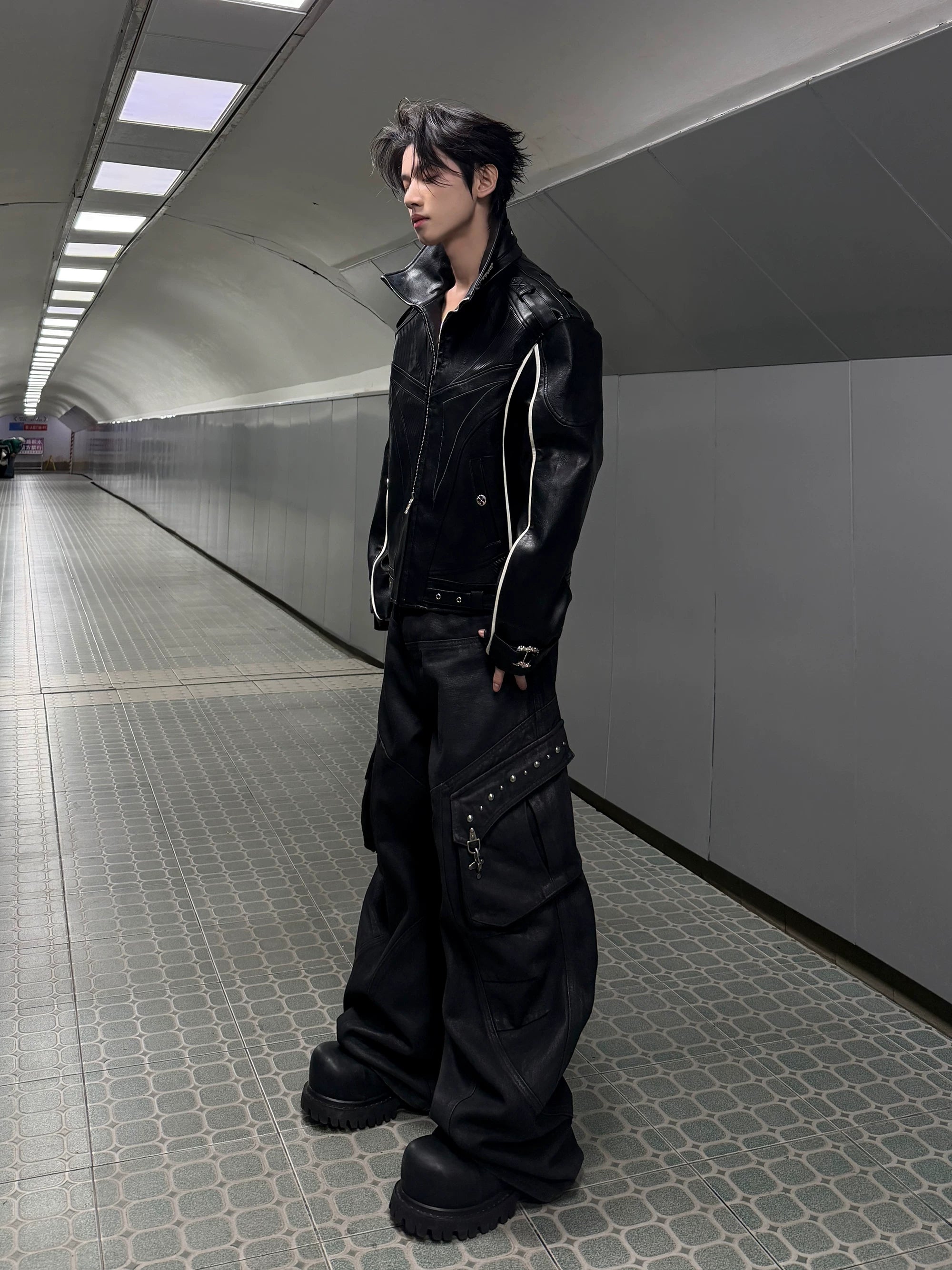 【26s Mar.】Carbon-Boned Royal Buckle Leather Jacket