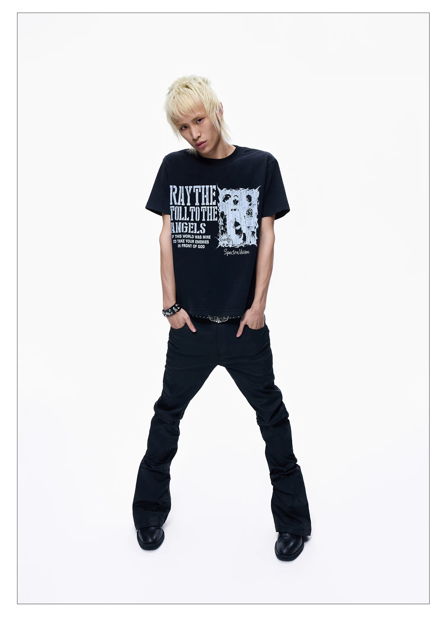 Washed Vintage Graphic Cropped Tee