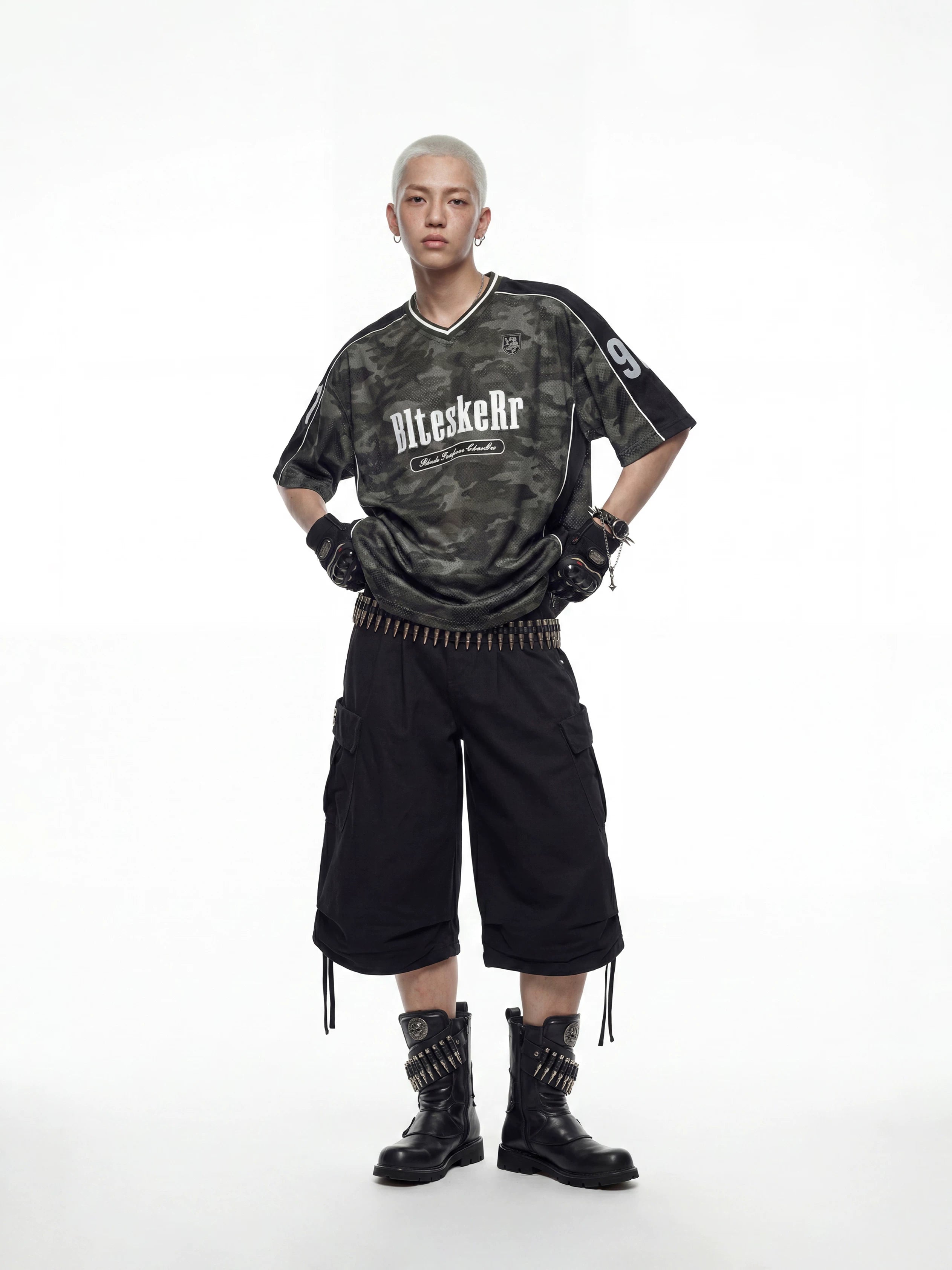 Camo Panel Jersey Street Tee