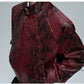 Python Textured Leather Fashion Jacket