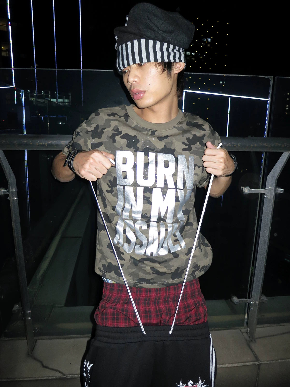 Silver Foil Graphic Street Tee