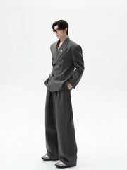 【26s Jan.】Retro Casual Sunflower Collar Jacket/Pants