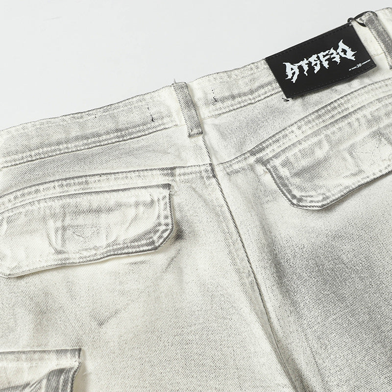 【25s Jul.】Washed Dirty-Dye Utility Shorts