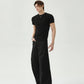 【25s Aug.】Solid Color Round Neck Slim Cleanfit T-shirt