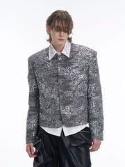【26s Jan.】Luxury Sequin Tweed Cropped Jacket