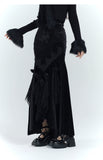 【25s Jul.】Gothic Velvet Fishtail Skirt