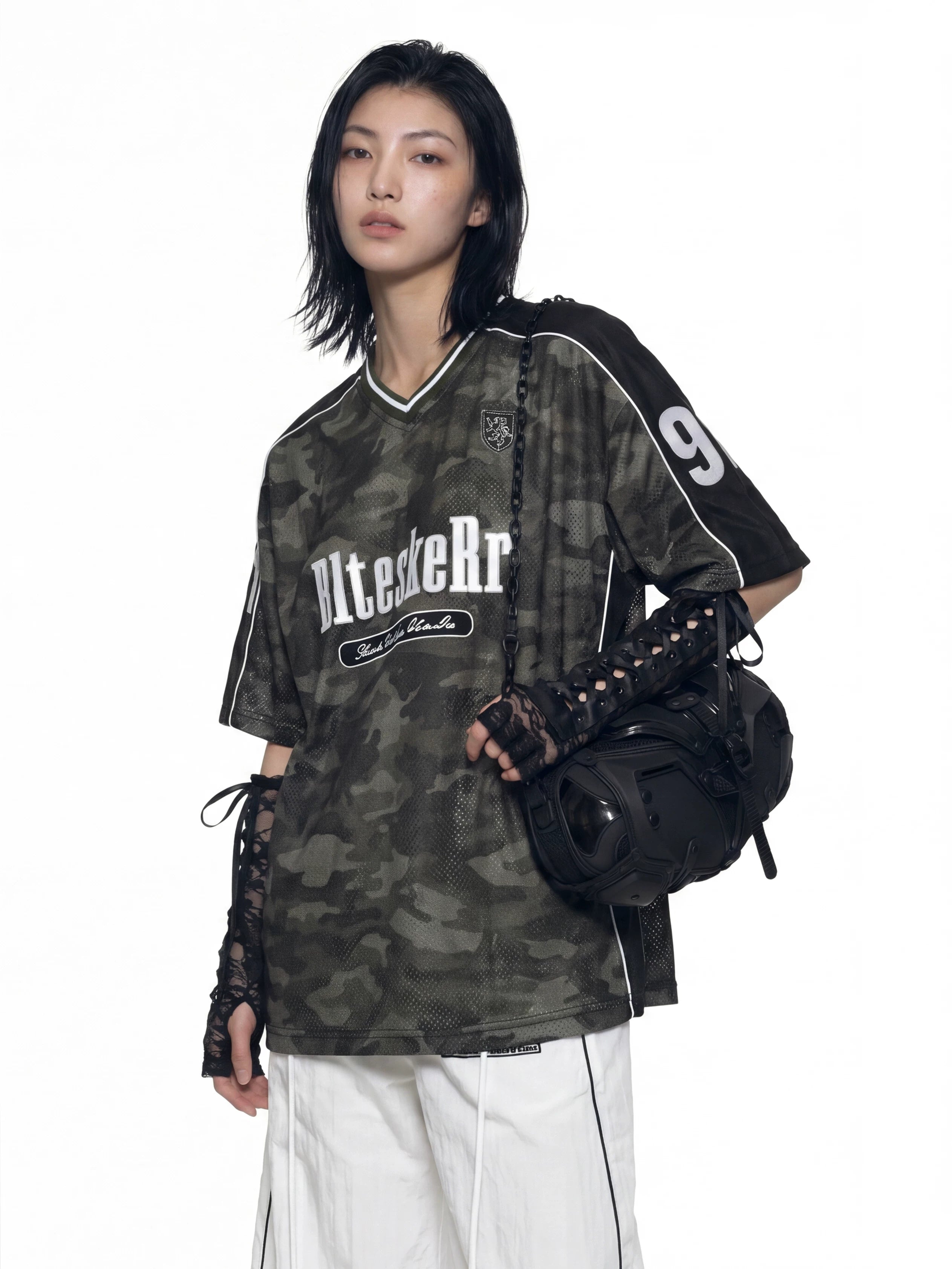 Camo Panel Jersey Street Tee