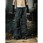 【25s Nov.】Distressed Layered Pleated Multi-pocket Cargo Pants