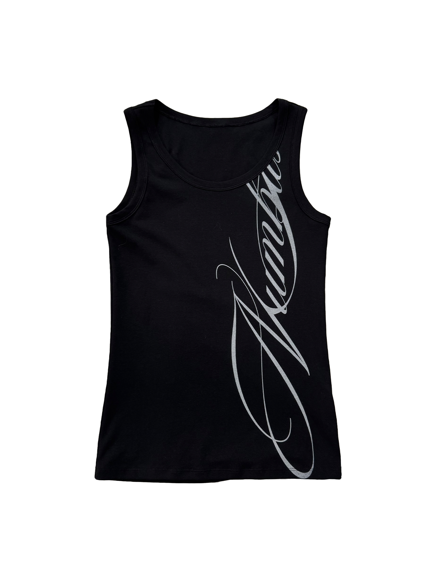 Script Graphic Compression Tank Top