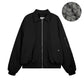 【25s Jul.】Bomber-Style Pilot Jacket with Turn-Down Collar