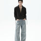 【25s Sep.】Deep V-neck Solid Color Tie-string Shirt