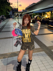 Gold Foil Camo Star Tee