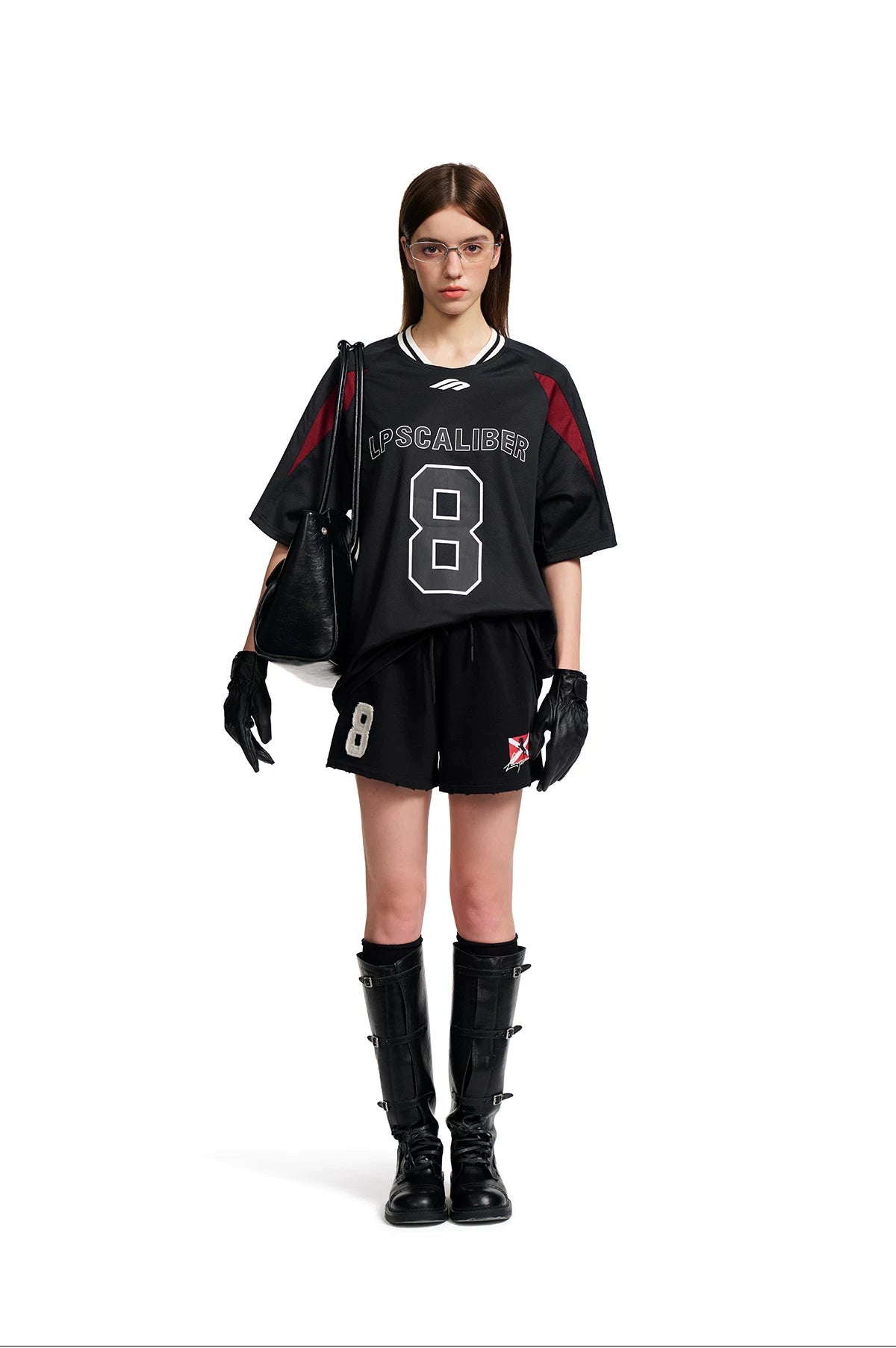Retro Number Contrast Jersey Tee