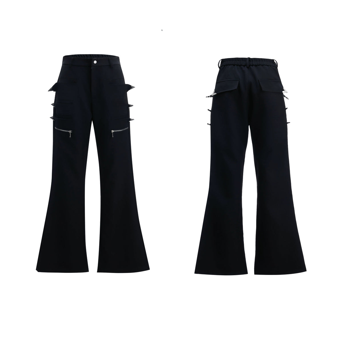 【25s Sep.】Vintage Metal Zipper 3D Pocket Pants