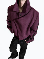 Suvet Spine Studded Suede Jacket