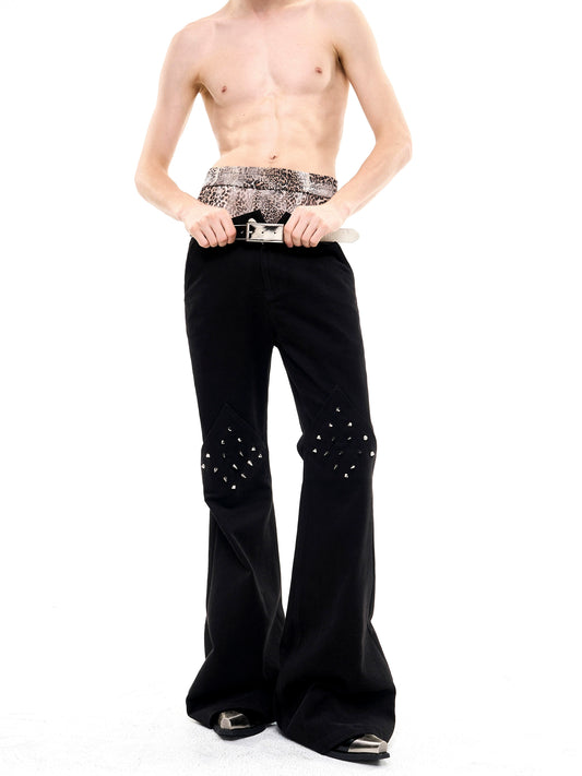 Rivet Dark Knight Casual Flared Pants