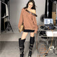 【25s Sep.】Belt with Off-shoulder Lazy Style Sweatshirt
