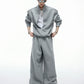 【25s Aug.】Faux Two-Piece Mock Neck Zip Hoodie & Sweatpants Set