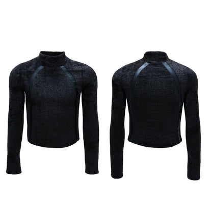 【25s Nov.】Deconstructed Faux Mink Turtleneck Bottoming Shirt