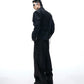 【25s Aug.】Striped Belted Cropped Blazer /Pants Set