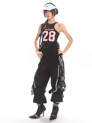 【25s June.】Bow Stripe Vintage Wide-Leg Jeans