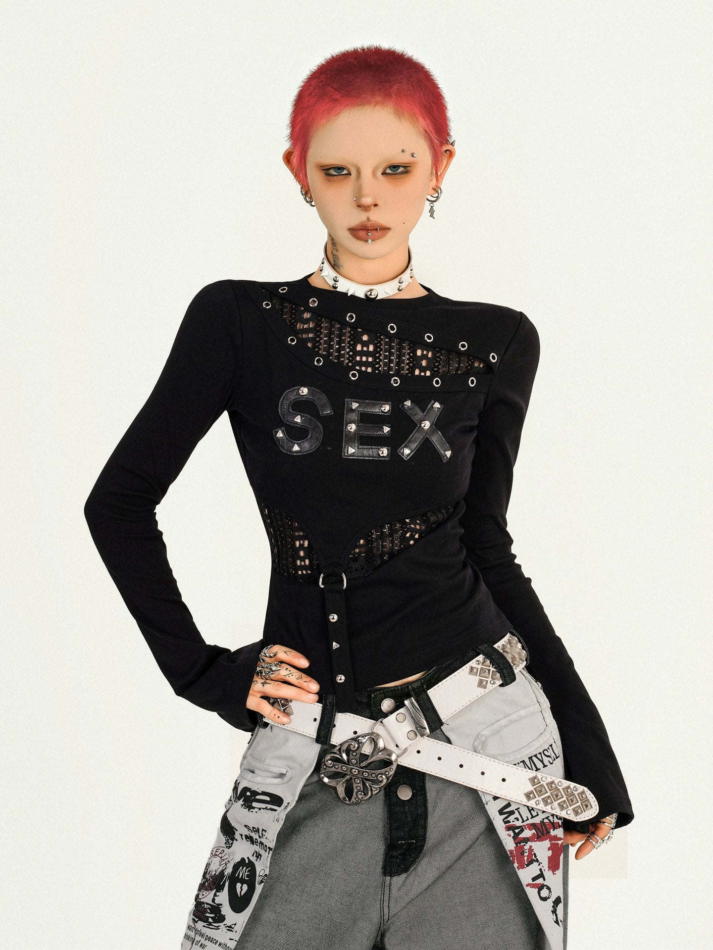 【25s Oct.】Punk Retro Hottie Long Sleeve Top