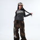 【25s Jul.】Fake Two-piece Lace Ruffled Patchwork Pants