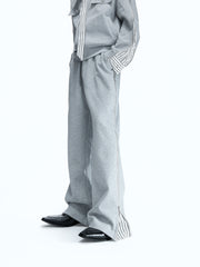 Striped Ribbon Layered Track Top / Pants
