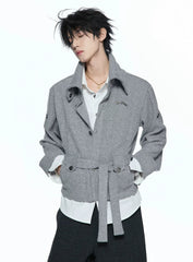 Merwev Convertible Collar Knit Cardigan
