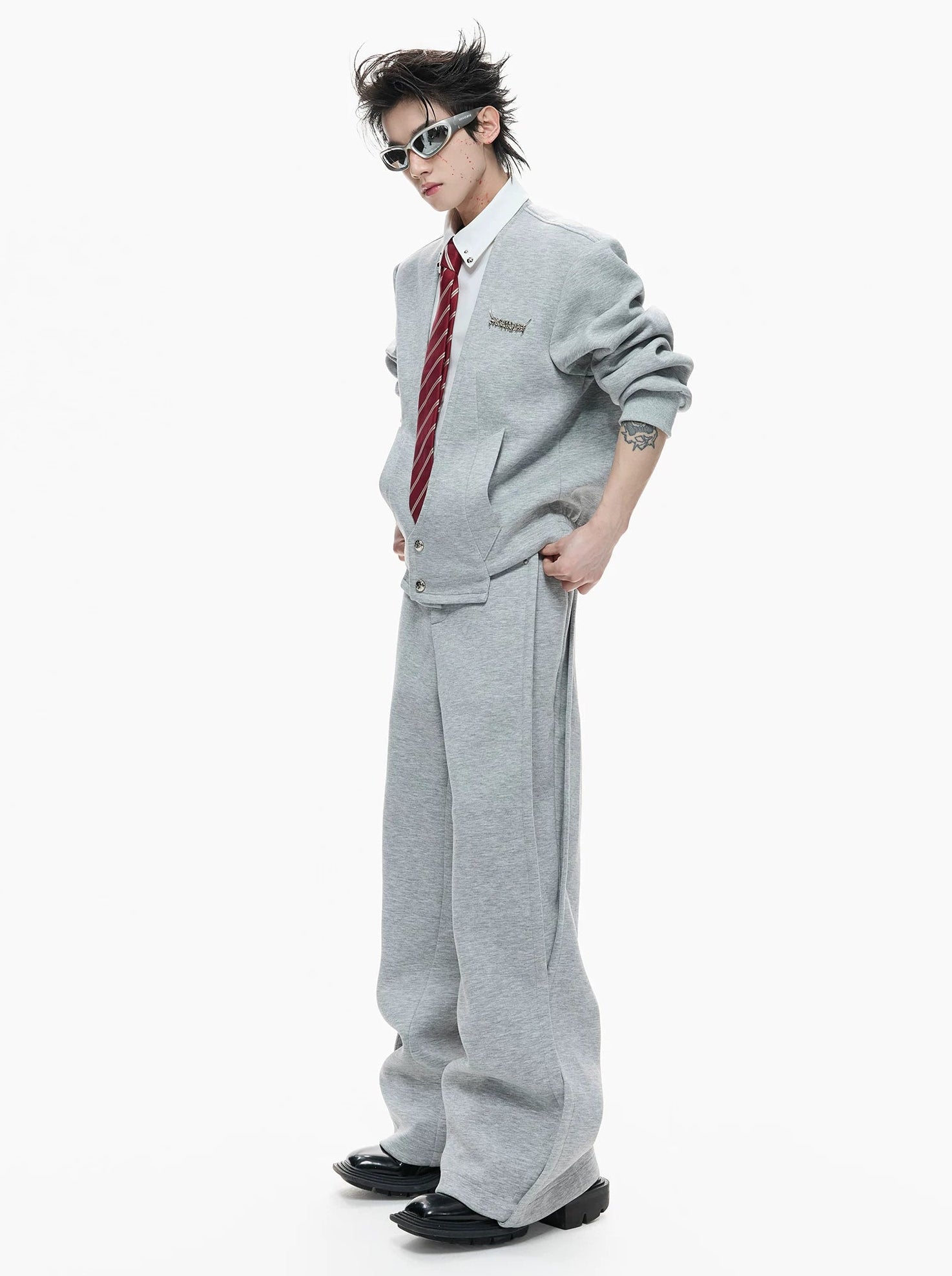 【26s Mar.】Layered Shirt Hoodie Set