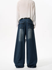 【25s Oct.】Deconstructed and Reconstructed Rivet Design Jeans