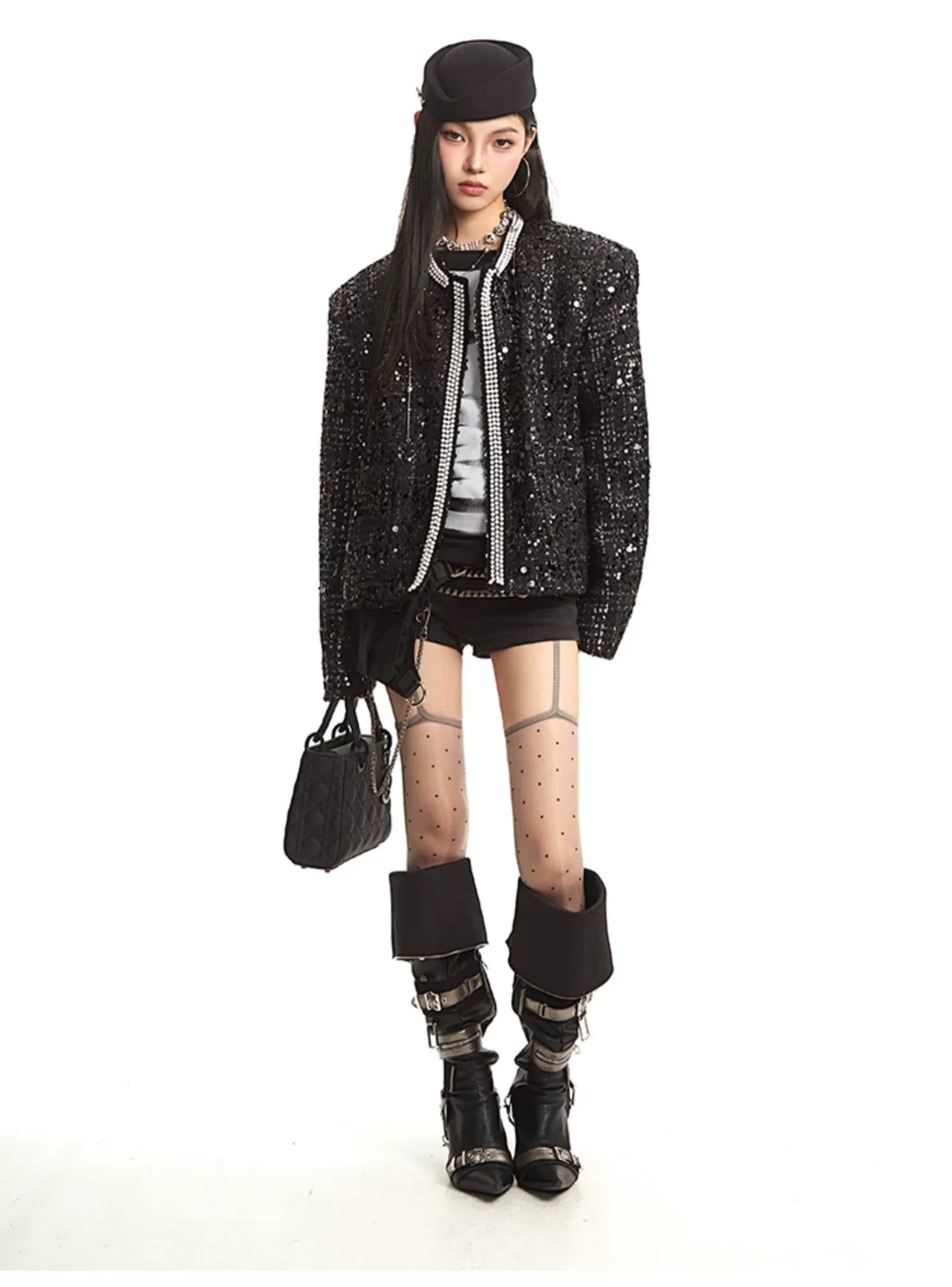 【25s Sep.】Old Money Style Luxury Chanel Style Shiny Jacket