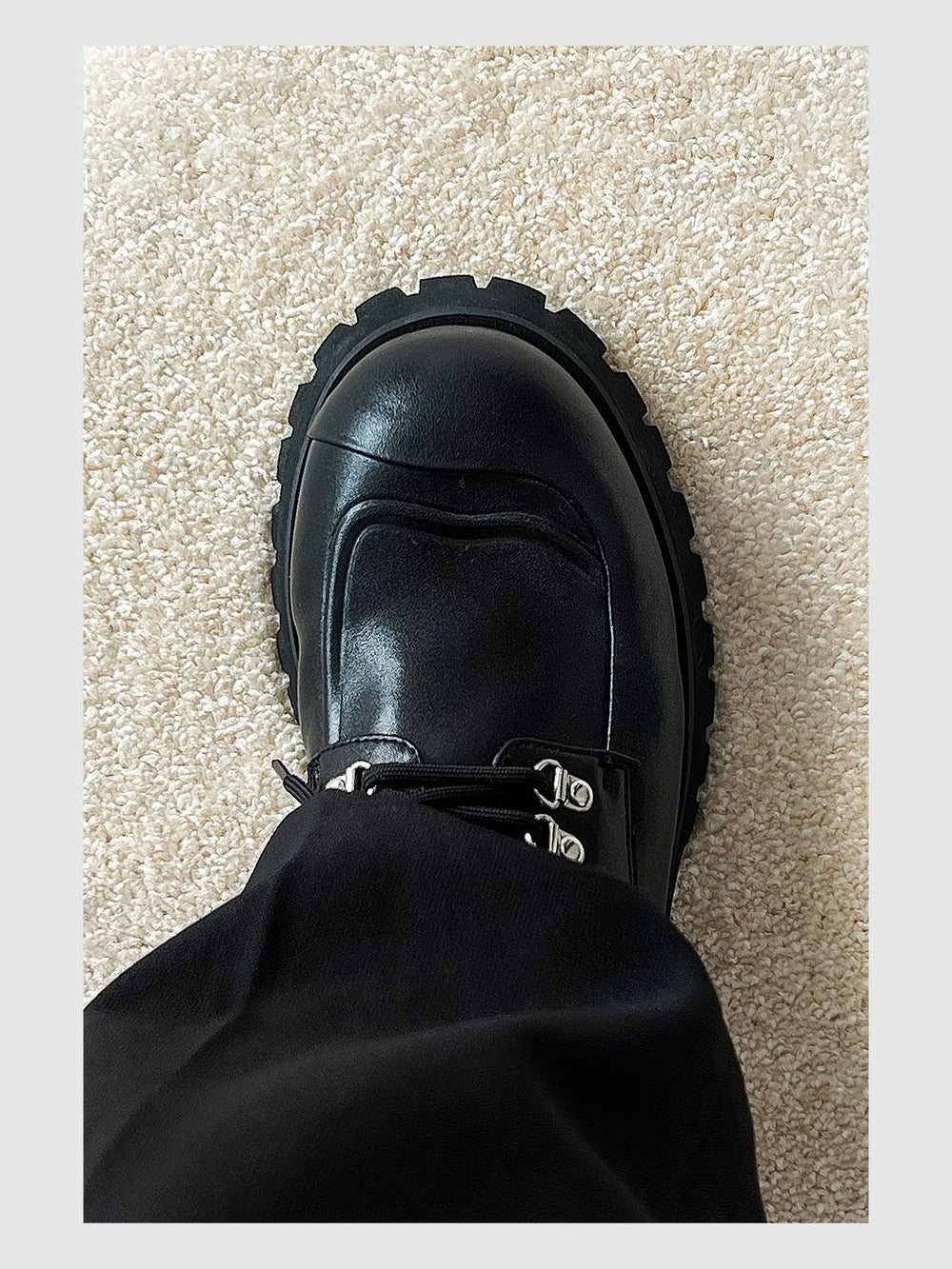 Platform Big Toe Leather Shoes ArtsKoreanMan