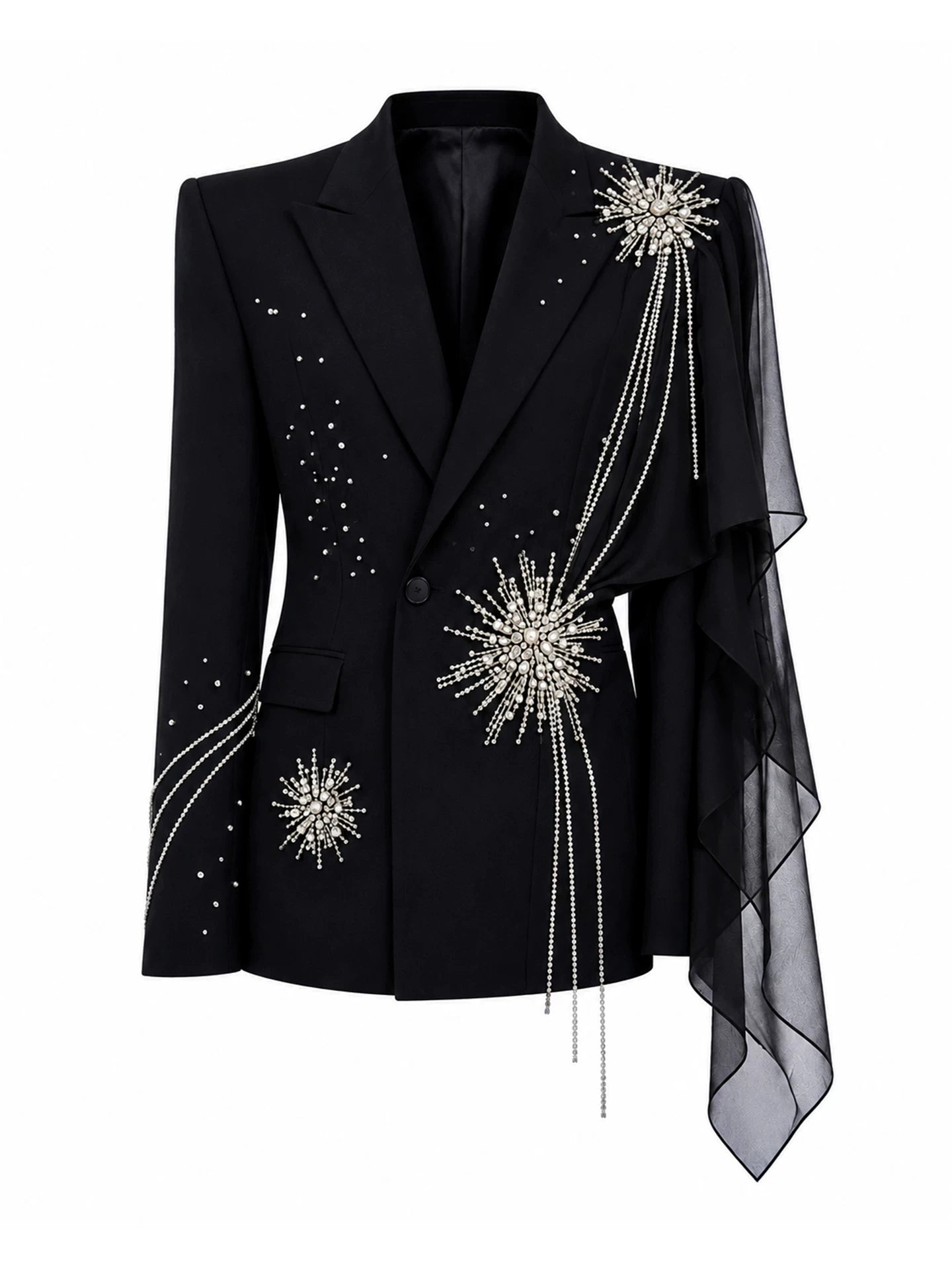 Starburst Sculpted Waist Blazer