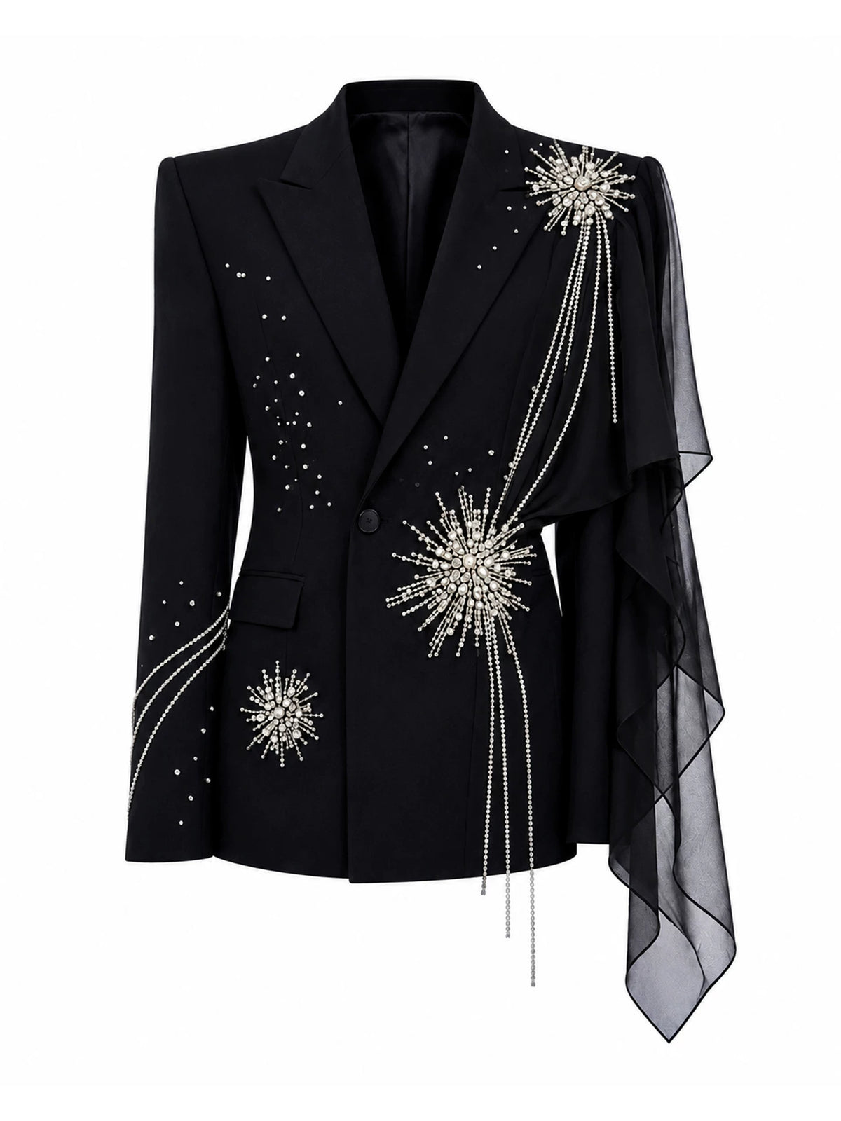 Starburst Sculpted Waist Blazer