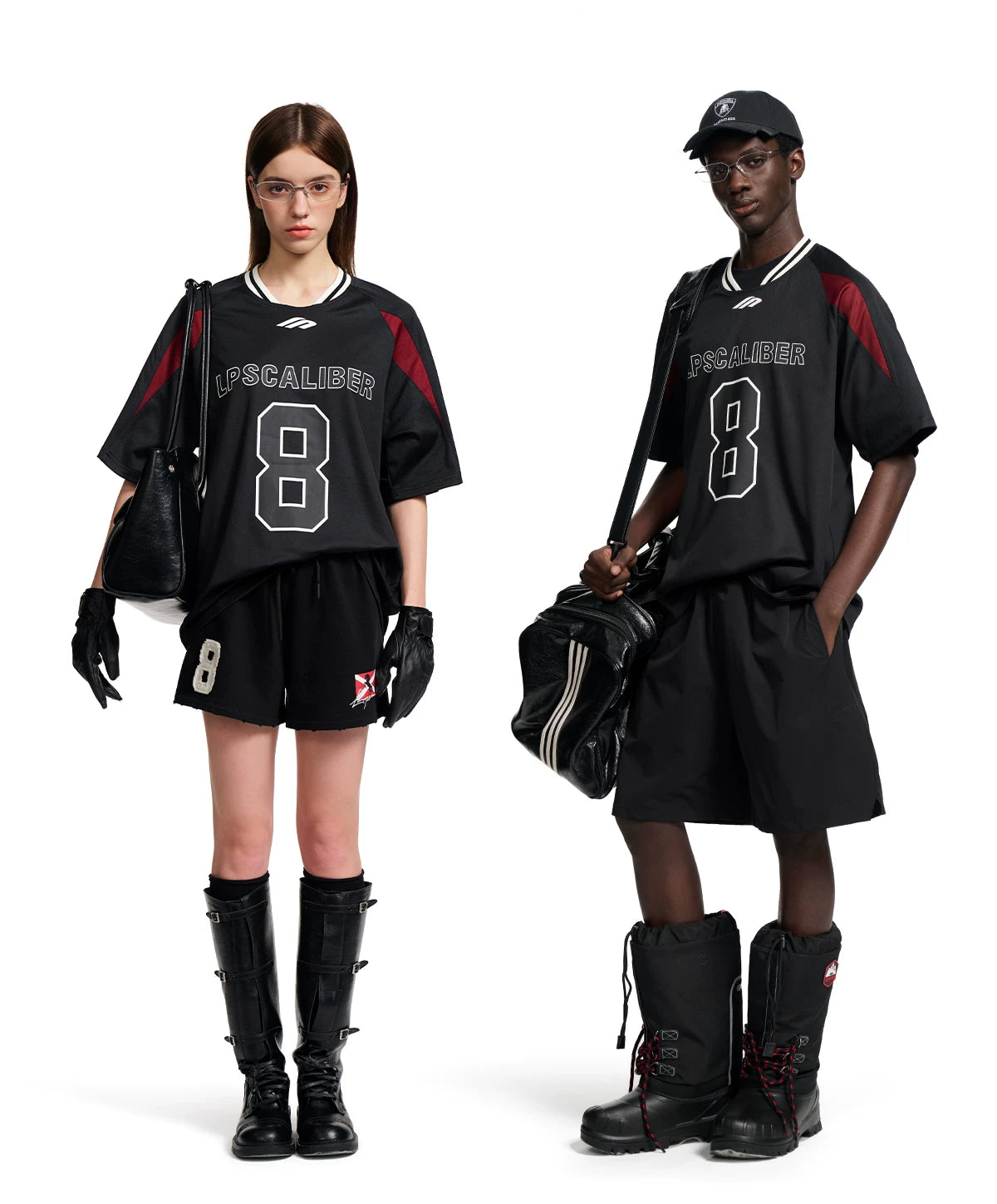 Retro Number Contrast Jersey Tee