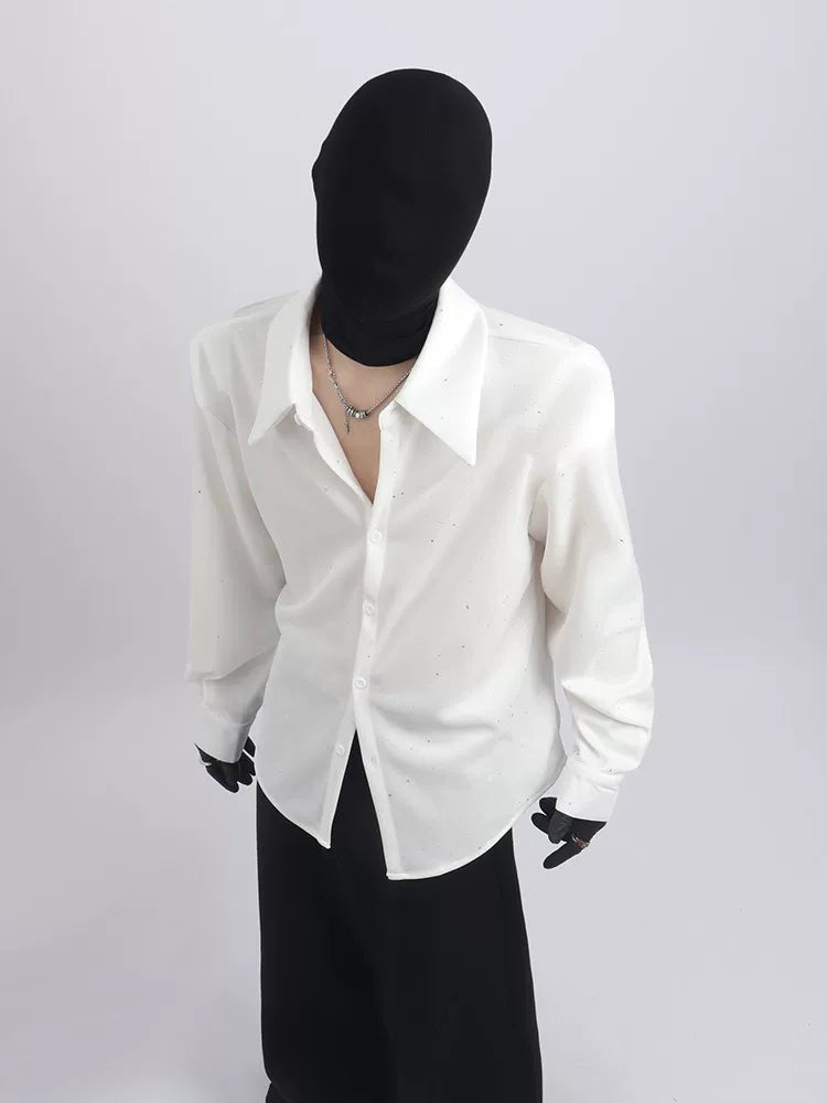 【26s May.】Sequin Detail Relaxed Shirt Jacket