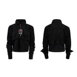 【25s Oct.】Suede Graffiti Deconstructed Design Hoodie/Pants