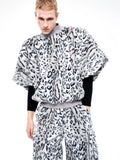 【25s Oct.】Short Furry Leopard Print Faux Fur Coat/Pants