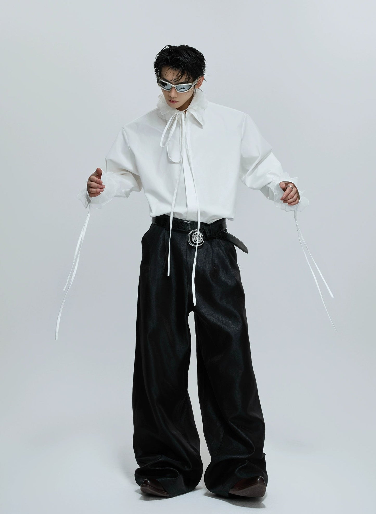 【25s Dec.】Detachable Lace Ribbon Design Shirt