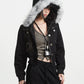 【25s Oct.】Vintage Hooded Fur Collar Jacket