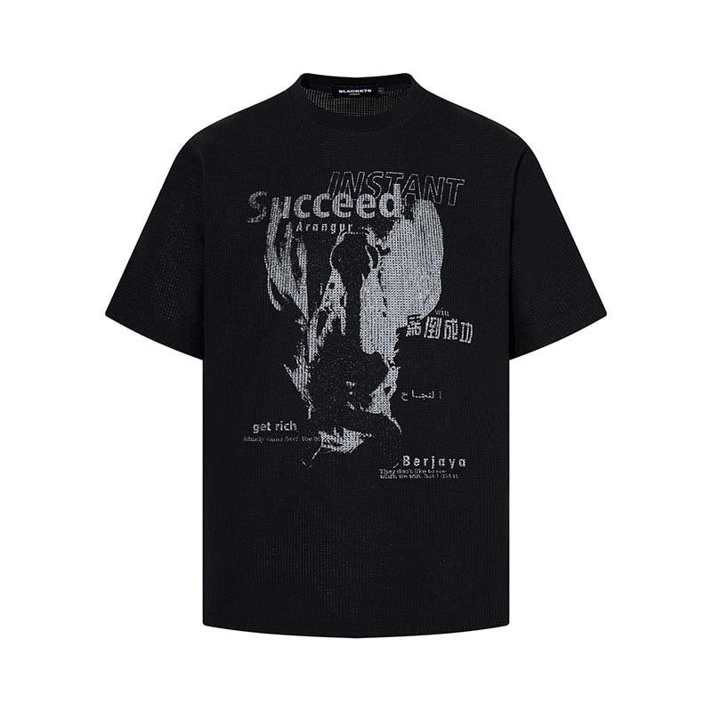 Animal Graphic Letter Oversized Tee