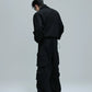【25s Oct.】Casual Stand Collar Cropped Sweatshirt/Ribbon Pocket Pants
